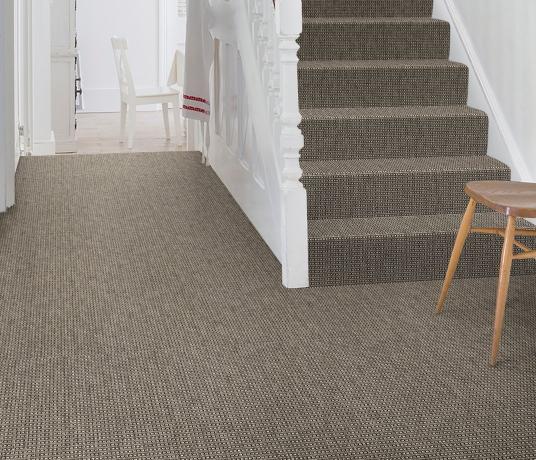 Anywhere Rope Grey Carpet 8061 on Stairs