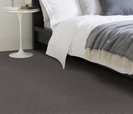 Anywhere Herringbone Slate Carpet 8048 in Bedroom