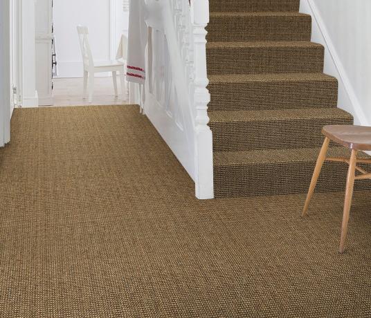 No Bother Sisal Super Bouclé Newbridge Carpet 1451 on Stairs