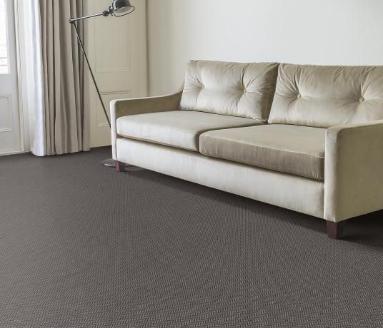 Anywhere Herringbone Slate Carpet 8048 in Living Room