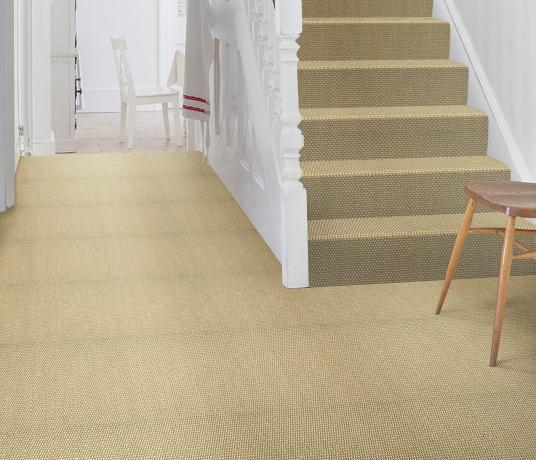 Sisal Tweed Tomatin Carpet 2402 on Stairs