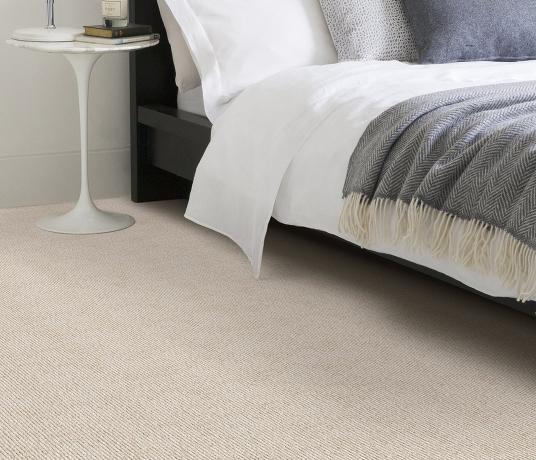 Wool Milkshake Coconut Carpet 1738 in Bedroom