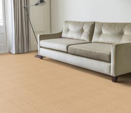 Jute Chevron Natural Carpet 4616 in Living Room thumb