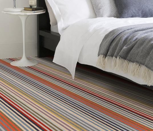 Margo Selby Stripe Frolic Westbrook Carpet 1921 in Bedroom